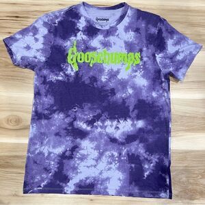 Goosebumps Purple Tie Dye Graphic Tee Shirt Women’s Medium